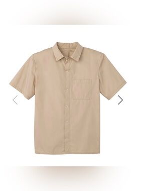 NWT Silverts Men's Adaptive Open Back Short Sleeve Dress Shirt- size M